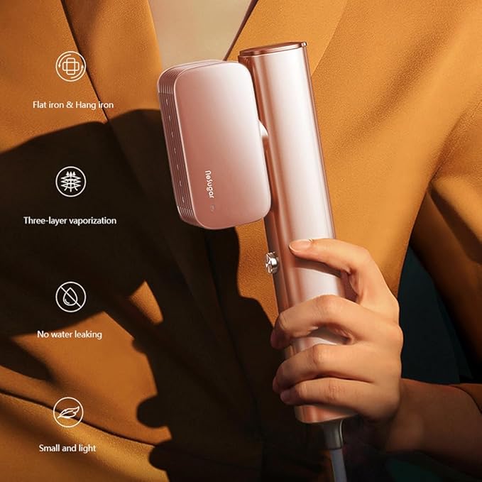 Steamer for Clothes Steamer, Fashion Portable Handheld Garment Steamer, 0.8lbs Lightly, 15s Fast Heat-up, 10 Minutes of Continuous Steam, Light Mini Steam Iron for travel and home(100-120V)