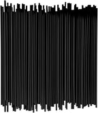 Restaurantware Restpresso 7 Inch Cocktail Stirrers 500 Disposable Coffee Stirring Rods - Premium Odorless Black Plastic Stirrers For Coffee For Hot And Cold Drinks For Bars Or Offices