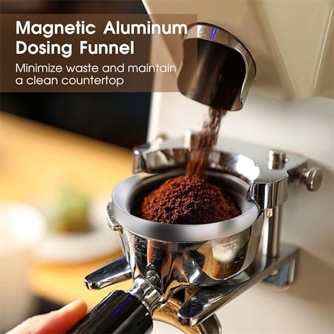 54mm Espresso Accessories Kit, Coffee Distributor and Tamper Leveler, WDT Tool and Dosing Funnel Set Fits 54 mm Espresso Machines and Portafilters