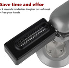 Meat Tenderizer Attachment Compatible with All KitchenAid and Cuisinart Stand Mixers, Meat Tenderizer with Stainless Steel Gears, Tenderize Meat More Smoothly and Cooking Effortless, Black