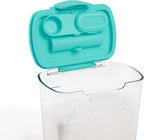 Progressive ProKeeper Baker's Airtight Kitchen Storage Canister Container Set for Flour, Sugar & More, Keeps Ingredients Fresh, with Accessories (Turquoise, 6- Piece)