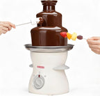 3 Tier Mini Chocolate Fountain Machine, Easy to Use & Clean, Great for Parties, Events & Weddings, 22 Oz Capacity, White