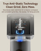 MOKKOM Coffee Grinder with Removable Coffee Scale via Bluetooth Connectivity, Anti-static Conical Burr Coffee Bean Grinder, 31 Precise Settings for Espresso/Drip/Pour Over/Cold Brew/French Press