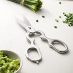 Sunnecko Heavy Duty Kitchen Scissors - Stainless Steel Kitchen Shears, Ultra Sharp Micro Serrated Poultry Shears, Cooking Scissors for Meat, Dishwasher Safe