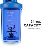 Electric Shaker Bottle USB C Rechargeable Protein Shaker Bottle Shaker cups for Protein Shakes Mixer with 24oz BPA Free Tritan Meal Replacement Shakes Made with Tritan Portable Blender Cup (Blue)