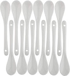 Porcelain Egg Spoons for Soft-Boiled Eggs Coffee Tea Desserts Ceramic Spoon Set of 12
