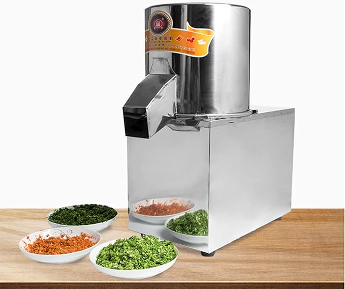 Electric Vegetable Meat Chopper, Commercial Food Processor Professional Meat Grinder 110V 550W 120Kg/H Fully Stainless-Steel Body Carbon Steel Blades
