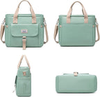 Weitars Insulated Lunch Bag for Men Women,Leak Proof Lunch Box for Work,Large Lunch Tote Bag With Removable Shoulder Strap with Side Pockets,Reusable Lunch Cooler Bag For Picnic Hiking