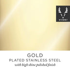 Viski Parisian Cocktail Shaker for Cold Brew Cocktails, Margarita, Espresso Martini, Contoured High Shine Polished Stainless Steel Martini Shaker, Home Bar, Bartender Gifts, 25 oz, Set of 1, Gold