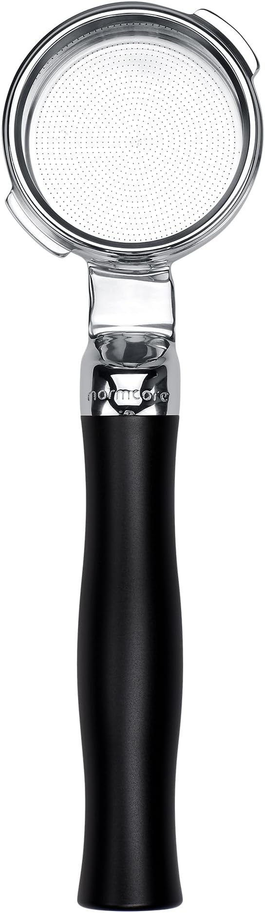 Normcore 58mm Unibody Bottomless Portafilter, Built-in 0.28mm High Extraction Basket Fits Gaggia Classic Pro, Carezza, Cubika Plus Espresso Machines, 18-22g