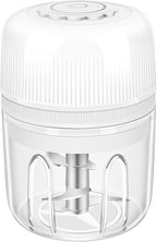 250ML Electric Garlic Chopper, Mini Portable Vegetable Chopper, Food Processor with USB Charging for Onion, Garlic, Chili, Ginger, Veggie