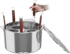 Pasta Pot With Strainer Basket,Large 5 Holes Pasta Pot with Insert for Cooking, Pot With Strainer Lid Stainless Steel for Home Kitchen