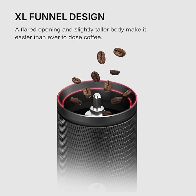 TIMEMORE C5 ESP Pro Manual Coffee Grinder with S2C-042-III Conical Burr, 0.015mm Precision Adjustment, All-Metal Portable Hand Coffee Mill for Espresso/French Press/Pour Over - Black