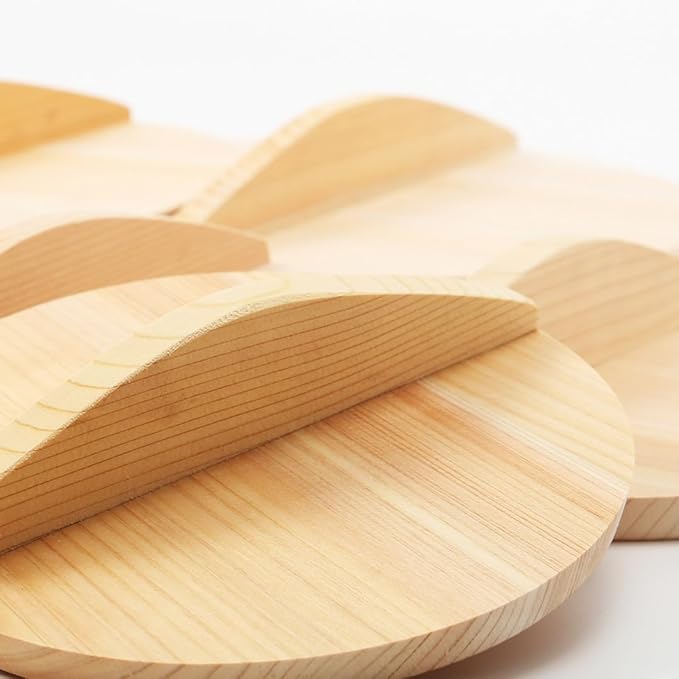 TIKUSAN Wooden Cooking Drop Lid Otoshibuta Made in Japan (10.0" (25.5cm))