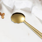 Creative spoons in multiple colors. They can be used to stir flower tea, coffee, and desserts. They're also great for decoration, collection, or as gifts. (auric color)