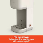 BELLA Single Serve Coffee Maker, K Cup & Coffee Ground Compatible with Removable, Adjustable Drip Tray, Auto Shutoff & Reusable Dishwasher Safe Accessories, Brews 6oz to 14oz, 1000 Watt, Oatmilk