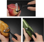 Premium Vegetable Peeler Set – Ultra Sharp Stainless Steel Blades with Non-Slip Ergonomic Handles for Easy Potato, Fruit & Veggie Peeling (2PCS)