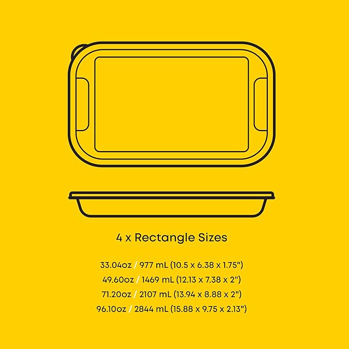 JoyJolt 8-Piece Borosilicate Glass Oven Dishes with Sage Green Lids, Rectangle Deep Glass Baking Dish Set, Baking Pans for Lasagna Casserole Cake, Bakeware Set, Freezer to Oven Tray to Dishwasher
