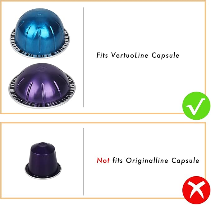 GEESTA Reusable Aluminum Foil Seals Kit Compatible with Nespresso Vertuoline Capsules