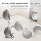 12 Pcs Unbreakable Cereal Bowls Set, 26 Oz Wheat Straw Bowls Set, Microwave & Dishwasher Safe Bowls for Kitchen, Reusable Plastic Bowls for Soup, Salad and Snack, BPA Free, Light Gray