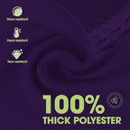 Pureegg Rectangle Table Cloth 60" x 84" – Durable Polyester Tablecloth Offers Reusable & Washable Protection, Ideal for Outdoor Party, Picnic, Wedding, Banquet and Birthday, Purple