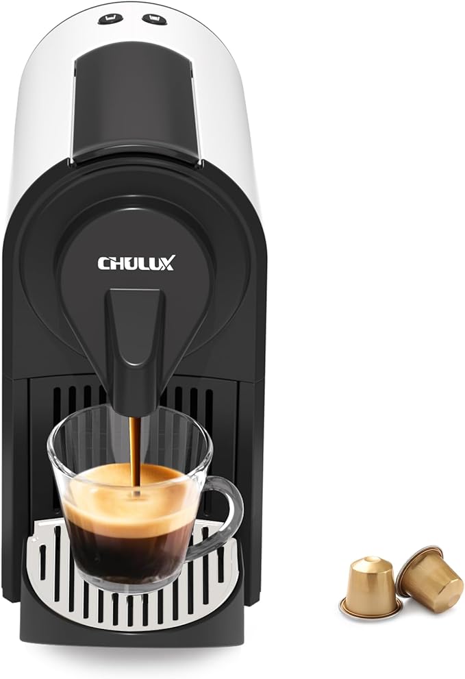 CHULUX Mini Espresso Pod Machine for NS Original Capsule, 20 Bar Single Serve Expresso Coffee Maker, 1400W