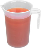 Restaurantware Measuring Cup, 4 Quarts Pack of 1 Conical Spout Liquid Scaling Vessel Embossed Ml and Oz Graduations, Clear Plastic Measuring Cup with Handle, For Cooking Baking For Oil Flour