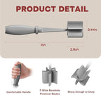 Meat Chopper, Hamburger Grinder, Premium Heat Resistant Smasher for Ground Beef, Burger Grinder Nylon Potato Mix Tool-Grey