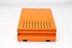 Large Size Espresso Coffee Knock Box Drawer, Stainless Steel Pull-Out Style Coffee Grounds Powder Container Bin for Cafes Restaurant Home Bar, 14.96 x 10.03 x 3.93 inch (Orange)