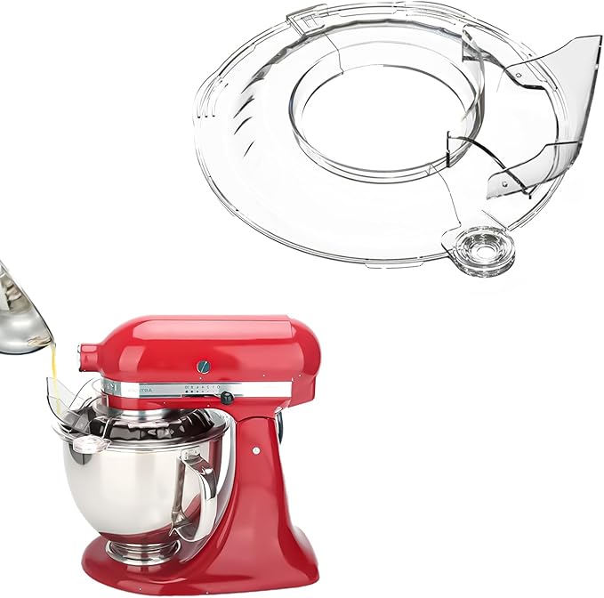 Pouring Shield for KitchenAid Tilt Head 4.5-5QT Stainless Steel (Only),Safety Pouring Shield,Splatter Guard for kitchenaid mixer bowl,Kitchen Aid Stand Mixers,kitchen aid Accessories and Attachments