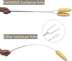 32" Heavy Duty Hot Dog Roasting Sticks for Campfire, Smores Sticks for Fire Pit Long, Marshmallows Skewers (2 Pack)