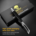 304 Stainless Steel Multi-Function Kitchen Peeler - With Solid Wood Handle, Sharp Durable Blade, Effortlessly Peels Vegetables and Fruits, Essential Kitchen Tool（ Type I）