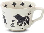 Ceramic Coffee Mug, 12 oz Novelty Unique Teacup with Handle, Stoneware Cup for Tea Mocha Latte Cappuccino Espresso (Bear)