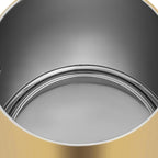 Coffee Urn with Fuel Holder 3.5 Gal/13L, Stainless Steel Beverage Dispenser Hot Drink Dispenser with Stand, Tea Water Coffee Chafer Urn for Parties Buffet Catering Commercial Home (Gold + Silver)