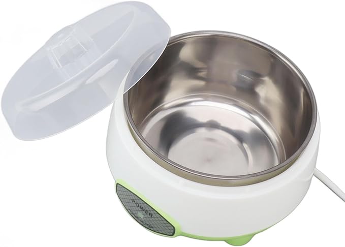 Compact Yogurt Maker Machine Stainless Steel Container Yogurt Maker for Homemade DIY Yogurt Green 15W Yogurt Maker Machine Yogurt (US Plug 110V)