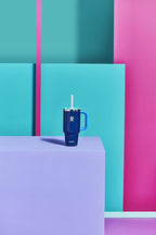 Hydro Flask 32 Oz Travel Tumbler with Handle, Lid and Straw - Insulated Stainless Steel in Winter Night