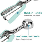 Cookie Scoop 2 Tablespoon, Size #40 Cookie Dough Scoop, 2 Tbsp/ 30 ml/ 1 oz Cookie Scoop for Baking, Mint, Spring-Loaded Scoop, Comfortable Grip