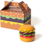 Mini Ceramic Sauce Plates Sets (6 Pieces), Cute Hamburg Style Dessert Plates & Snack Bowls with Lid Sets. Novel Tableware Gift.