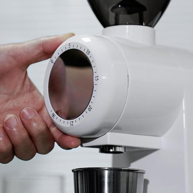 M1004 Electric Coffee Grinder for Home Use with Precise Grinding,48mm Burr,Detachable Funnel Stand, Anti-static Design