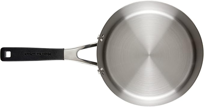 KitchenAid Induction Saucepan with Lid, 3 Quart, Brushed Stainless Steel