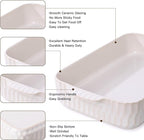 4.7QT Casserole Dishes for Oven, 9x13” Large Lasagna Pan, Ceramic Baking Dish, Rectangular Lasagna Pan Deep with Handles for Baking, Casserole, Kitchen, Gift for Mother Father Women Men