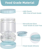 WhiteRhino Glass Pickle Container with Strainer Flip, 51oz Hourglass Pickle Flip Jar, Leakproof Storage, Separates Juice for Olives, Onions, Gherkins