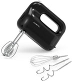 Hand Mixer | 5-Speed Control | 400-Watt Motor | Stainless Steel Attachments | Lightweight & Compact Design | BPA-Free | Black