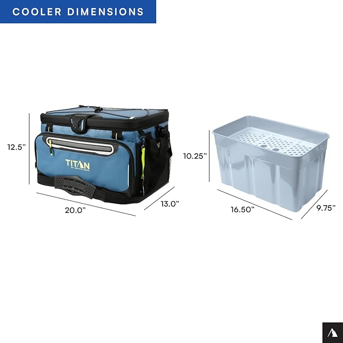 Titan by Arctic Zone 30 Can Zipperless Soft Cooler with HardBody Liner
