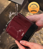 Heated Coffee Mug Rechargeable - Temperature Control Self Heating Coffee Mug 14oz with Lid, Double Sided & Real-Time LED Display, Hot up to 150℉, Birthday Gifts for Women and Men(Red)