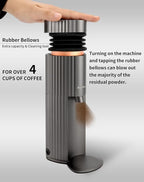 2025 New Electric Burr Coffee Grinder, Professional Espresso Grinder, Quiet, Compact, 65g Single Dose, 90 Settings, Easy to Use & Clean, Stainless-steel Burrs, Great Flavor in Pour Over, French Press
