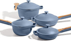 Our Place Cookware Set - Complete 13-Piece Set Including Always Pan 2.0, Mini Always Pan, Perfect Pot, and Mini Perfect Pot | Multifunctional, Toxin-Free Nonstick | Replaces 36 Pieces | Blue Salt