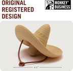 Silicone Wine Stopper/Fun Sombrero shaped cap seals bottle and keeps wine fresh/Cute Wine Accessories/ Kitchen Gadgets/el Corko Bottle Stopper by Monkey Business