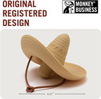 Elcorko Silicone Wine Stopper with Sombrero Design, Keeps Wine Fresh - Pack of 3