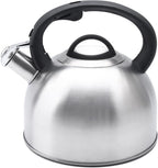 GGC 3L Tea Kettle for Stove Top, Loud Whistling Tea Kettles Water Boiler, Stainless Steel Kettle with Anti-Heat Handle and Simple Touch Button to Control Kettle Outlet